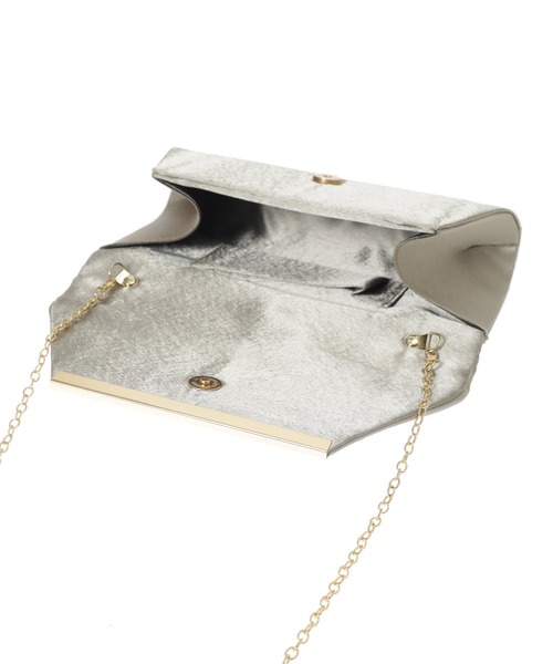 Edit Sheen（エディットシーン）の「サテンタックパーティークラッチ（クラッチバッグ・レディース・ベージュ/ゴールド/ブラック・FREE）」の21枚目の写真