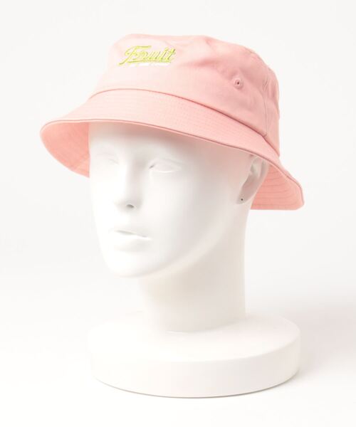FRUIT OF THE LOOM（フルーツオブザルーム）の「FRUIT OF THE LOOM/フルーツオブザルーム　EMBROIDERY Kids BUCKET HAT type C（ハット・キッズ・ネイビー/ピンク/グリーン・ONE SIZE）」の3枚目の写真