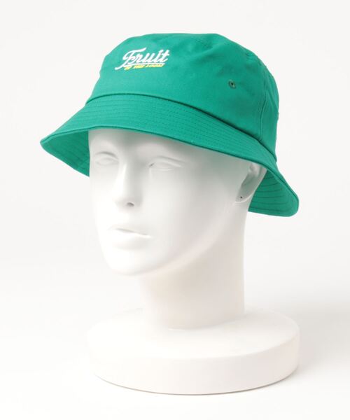 FRUIT OF THE LOOM（フルーツオブザルーム）の「FRUIT OF THE LOOM/フルーツオブザルーム　EMBROIDERY Kids BUCKET HAT type C（ハット・キッズ・ネイビー/ピンク/グリーン・ONE SIZE）」の2枚目の写真