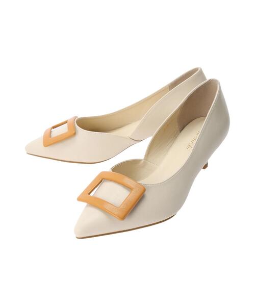 Te chichi（テチチ）の「スクエアバックルパンプス（パンプス・レディース・オフホワイト/ブラック・37/38）」の9枚目の写真