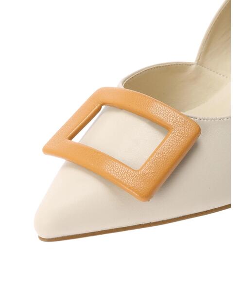 Te chichi（テチチ）の「スクエアバックルパンプス（パンプス・レディース・オフホワイト/ブラック・37/38）」の12枚目の写真