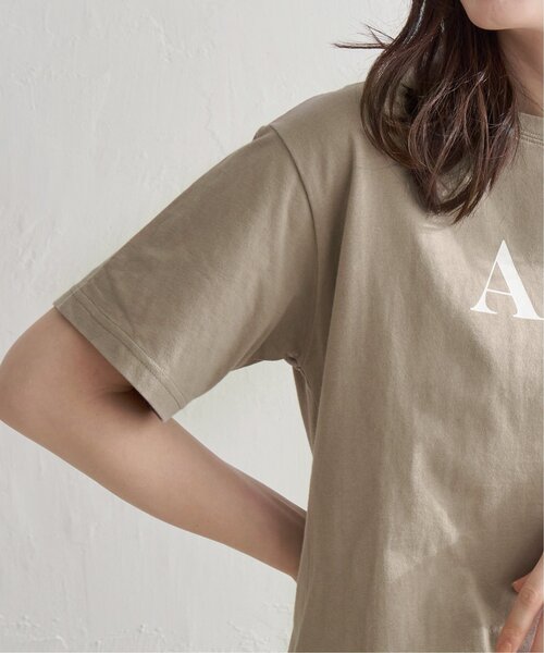 LBC（エルビーシー）の「レターロゴＴ（Tシャツ/カットソー・レディース・ベージュ/ホワイト/チャコールグレー・M/L）」の20枚目の写真