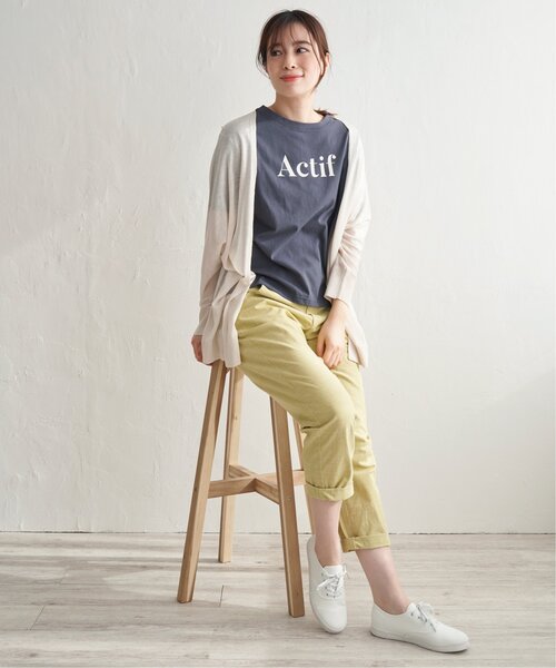 LBC（エルビーシー）の「レターロゴＴ（Tシャツ/カットソー・レディース・ベージュ/ホワイト/チャコールグレー・M/L）」の21枚目の写真