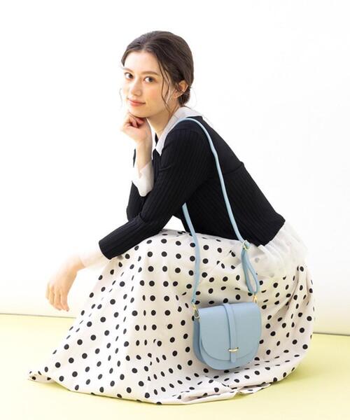 en recre(アンレクレ)の「【LABORATORIO MARIUCCI】カラーショルダーバッグ(ショルダーバッグ・レディース・ライトブルー/アイボリー/クリーム・FREE)」の11枚目の写真