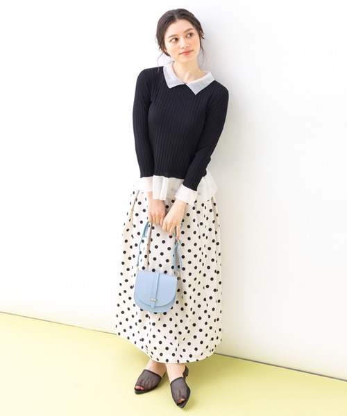 en recre(アンレクレ)の「【LABORATORIO MARIUCCI】カラーショルダーバッグ(ショルダーバッグ・レディース・ライトブルー/アイボリー/クリーム・FREE)」の1枚目の写真