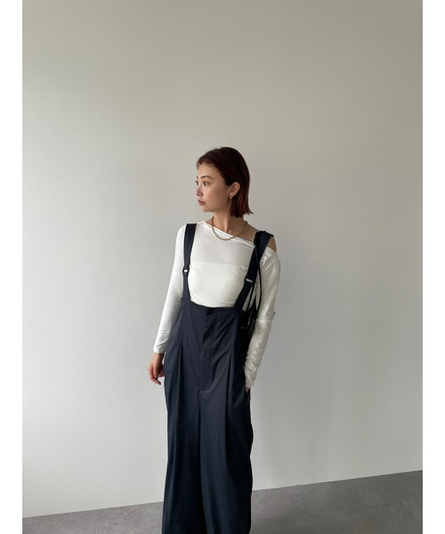 HANNE(アン)の「サスペンダートラウザー(サロペット/オーバーオール・レディース・ネイビー/オフホワイト/カーキ・フリー/SMALL)」の18枚目の写真