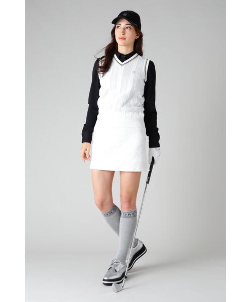 【新品未使用】セントアンドリュース StANDREWS スカート　ホワイト ST ANDREWS セントアンドリュース 2024年モデル ストレッチスカート