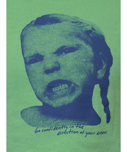 jouetie（ジュエティ）の「ガールフォトクロップドフィット Tシャツ（Tシャツ/カットソー・レディース・オフホワイト/ブラック/グリーン・MEDIUM）」の20枚目の写真