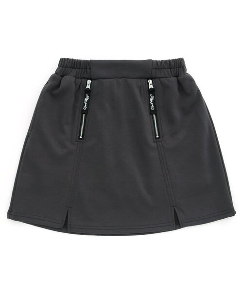 algy（アルジー）の「ジップデザインスリットスカパン（スカート・キッズ・ブラック/アイボリー/チャコール・XX-SMALL/X-SMALL/SMALL/MEDIUM）」の3枚目の写真