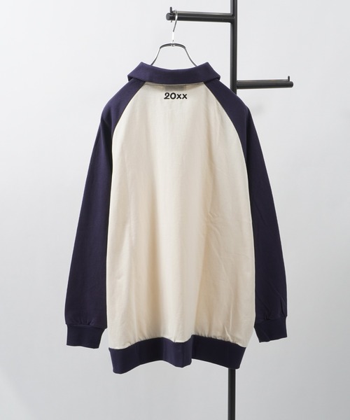 【MEMORY】 raglan long sleeve polo shirt / ラグラン 長袖 ポロシャツ（ポロシャツ）｜#MEMORY（メモリー）