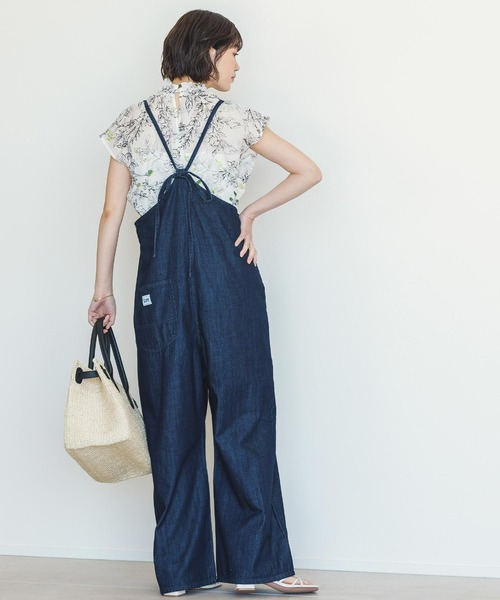 Gready Brilliant 線画フラワープリントフレンチスリーブブラウス Gready Brilliant（グレディブリリアン）の「線画フラワーHNフレンチ