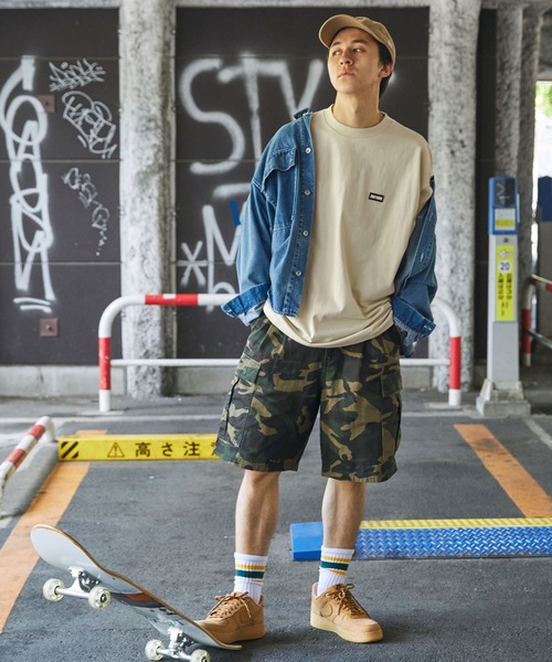 ZOO YORK（ズーヨーク）の「ZOO YORK/ズーヨーク 別注 ラバーネーム/ロゴ刺繍 ビッグシルエット半袖Tシャツ（Tシャツ/カットソー・メンズ・ブルー/ホワイト/グリーン/ピンク/ブラック/ベージュ・L/M）」の9枚目の写真
