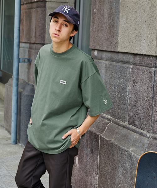 ZOO YORK（ズーヨーク）の「ZOO YORK/ズーヨーク 別注 ラバーネーム/ロゴ刺繍 ビッグシルエット半袖Tシャツ（Tシャツ/カットソー・メンズ・ブルー/ホワイト/グリーン/ピンク/ブラック/ベージュ・L/M）」の13枚目の写真