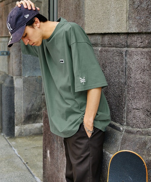 ZOO YORK（ズーヨーク）の「ZOO YORK/ズーヨーク 別注 ラバーネーム/ロゴ刺繍 ビッグシルエット半袖Tシャツ（Tシャツ/カットソー・メンズ・ブルー/ホワイト/グリーン/ピンク/ブラック/ベージュ・L/M）」の15枚目の写真