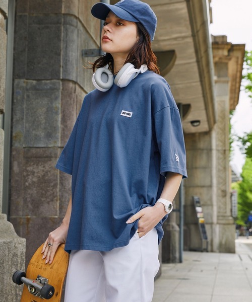 ZOO YORK（ズーヨーク）の「ZOO YORK/ズーヨーク 別注 ラバーネーム/ロゴ刺繍 ビッグシルエット半袖Tシャツ（Tシャツ/カットソー・メンズ・ブルー/ホワイト/グリーン/ピンク/ブラック/ベージュ・L/M）」の22枚目の写真