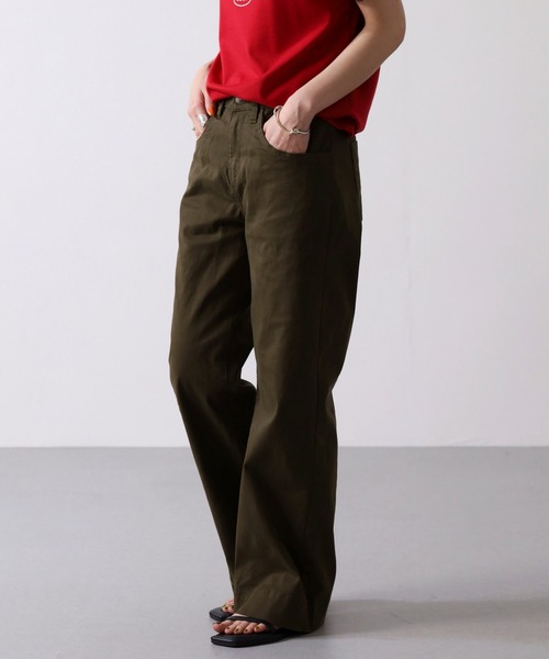 atONE(アットワン)の「atONE カラーツイルワイドパンツ(その他パンツ・レディース・ブラック/ベージュ/カーキ・4L/L/LL/3L/M)」の10枚目の写真