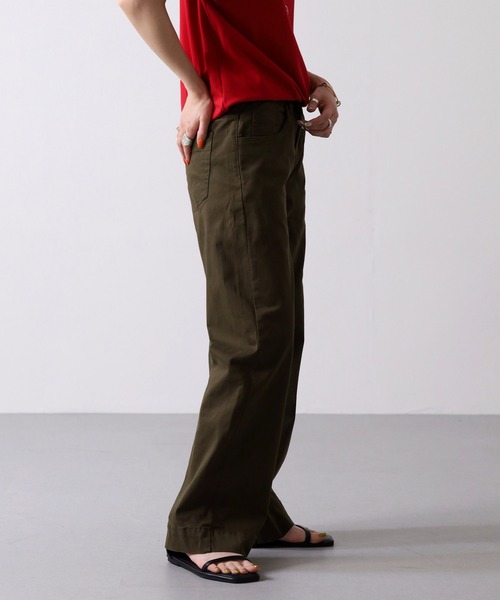atONE(アットワン)の「atONE カラーツイルワイドパンツ(その他パンツ・レディース・ブラック/ベージュ/カーキ・4L/L/LL/3L/M)」の11枚目の写真