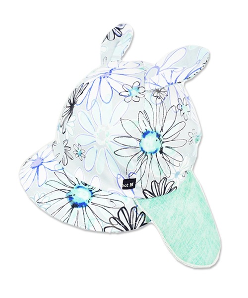 connect M(コネクトエム)の「うさ耳日除け付CAP(キャップ・キッズ・ライトイエロー/ライトグリーン/ネイビー・S)」の5枚目の写真