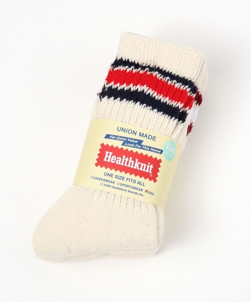 Healthknit(ヘルスニット)の「【Healthknit(ヘルスニット)】クラシック3Pソックス(KIDS)(ソックス/靴下・キッズ・アイボリー・LARGE/MEDIUM)」の7枚目の写真