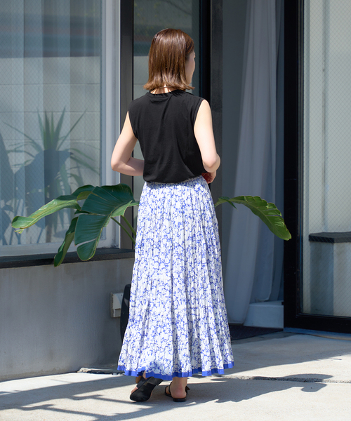 IENA(イエナ)の「【ATON/エイトン】 60/FRESCA TANKTOP / タンクトップ(タンクトップ・レディース・ブラック/ブラック系その他/ホワイト/ピンク・FREE)」の7枚目の写真