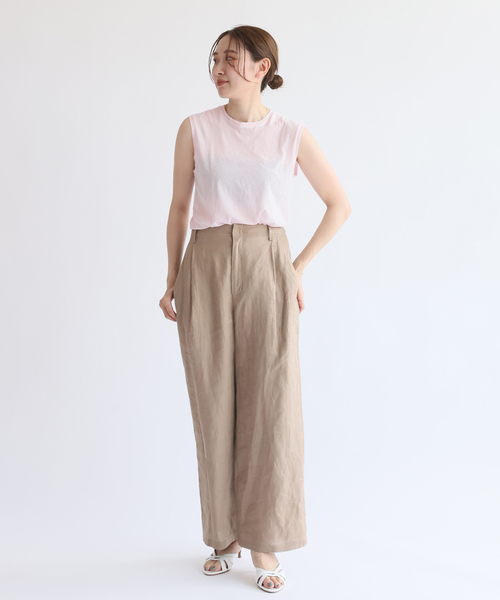 IENA(イエナ)の「【ATON/エイトン】 60/FRESCA TANKTOP / タンクトップ(タンクトップ・レディース・ブラック/ブラック系その他/ホワイト/ピンク・FREE)」の19枚目の写真