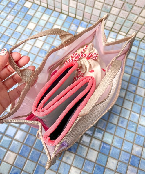 piliq / ピリック 】 メッシュ バッグインバッグ お風呂バッグ スパ