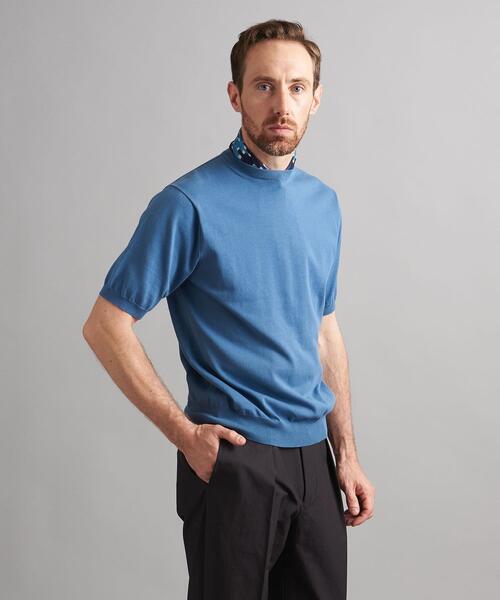 SOVEREIGN（ソブリン）の「＜SOVEREIGN＞ ショートスリーブ ハイツイスト ニットTシャツ（ニット/セーター・メンズ・オレンジ系その他/ブラック/コバルトブルー・M/L/S）」の20枚目の写真