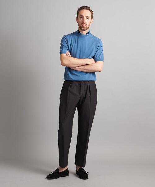 SOVEREIGN（ソブリン）の「＜SOVEREIGN＞ ショートスリーブ ハイツイスト ニットTシャツ（ニット/セーター・メンズ・オレンジ系その他/ブラック/コバルトブルー・M/L/S）」の19枚目の写真