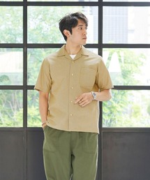 Pitta Re:)（ピッタリ）の「オープンカラー半袖カジュアルシャツ（シャツ/ブラウス）」