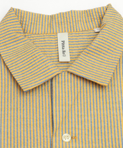 Pitta Re:)(ピッタリ)の「オープンカラー半袖カジュアルシャツ(シャツ/ブラウス・メンズ・イエロー・S/M/L/LL)」の3枚目の写真