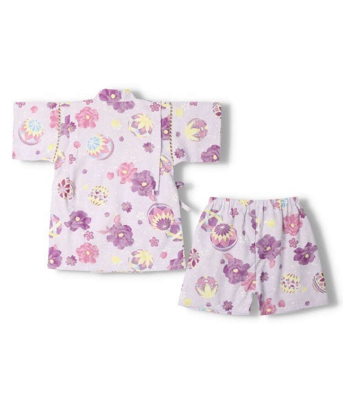 まり・お花柄甚平（浴衣）｜Kids Foret（キッズフォーレ）の