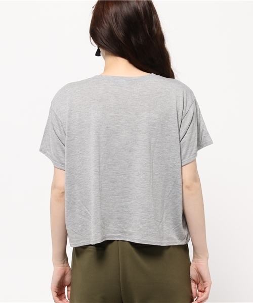 ROSE BUD(ローズバッド)の「(CAPTURE)4-205-SSC SEDONA S/S CROP TEE(Tシャツ/カットソー・レディース・ホワイト/ヘザ-グレー・SMALL)」の9枚目の写真