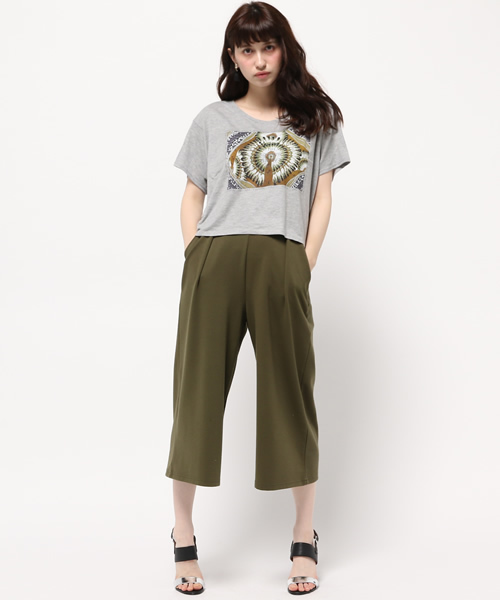 ROSE BUD(ローズバッド)の「(CAPTURE)4-205-SSC SEDONA S/S CROP TEE(Tシャツ/カットソー・レディース・ホワイト/ヘザ-グレー・SMALL)」の8枚目の写真