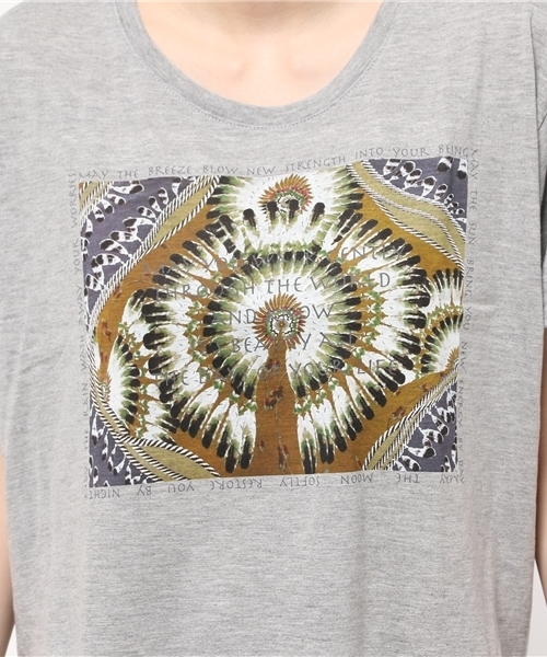 ROSE BUD(ローズバッド)の「(CAPTURE)4-205-SSC SEDONA S/S CROP TEE(Tシャツ/カットソー・レディース・ホワイト/ヘザ-グレー・SMALL)」の5枚目の写真