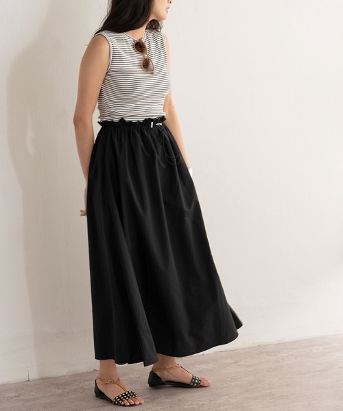 EUCLAID（エウクレイド）の「【ZOZOTOWN限定】ボーダードッキングワンピース（ワンピース・レディース・ブラック・38）」の5枚目の写真