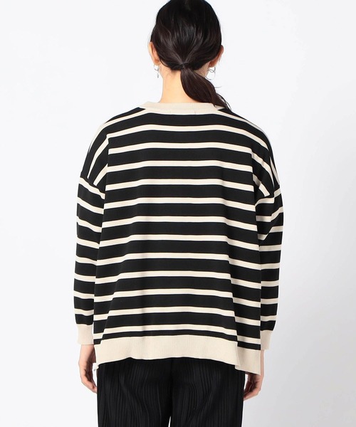 Grand PARK（グランドパーク）の「ボーダーニットプルオーバー（ニット/セーター・レディース・ブラック系その他・FREE）」の5枚目の写真