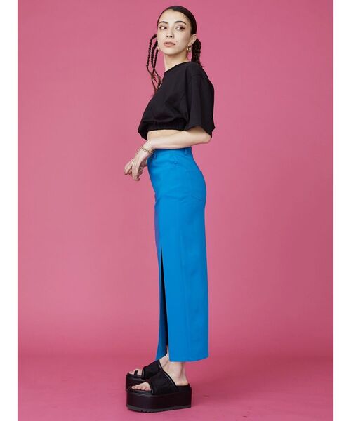 EVRIS（エヴリス）の「ワンポイントクロップドTシャツ（Tシャツ/カットソー・レディース・ブラック/パープル/ホワイト・FREE）」の20枚目の写真