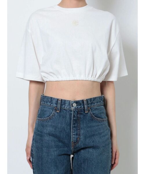 EVRIS（エヴリス）の「ワンポイントクロップドTシャツ（Tシャツ/カットソー・レディース・ブラック/パープル/ホワイト・FREE）」の8枚目の写真