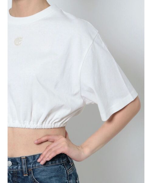 EVRIS（エヴリス）の「ワンポイントクロップドTシャツ（Tシャツ/カットソー・レディース・ブラック/パープル/ホワイト・FREE）」の12枚目の写真