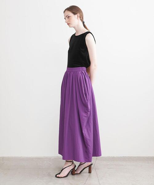 AEWEN MATOPH（イウエン マトフ）の「＜AEWEN MATOPH＞ベロア アメリカンスリーブ タンクトップ（Tシャツ/カットソー・レディース・ブラック/ピンク・FREE）」の4枚目の写真