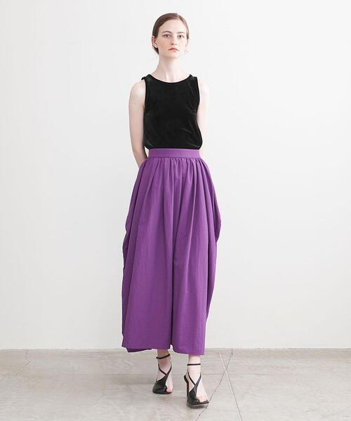 AEWEN MATOPH（イウエン マトフ）の「＜AEWEN MATOPH＞ベロア アメリカンスリーブ タンクトップ（Tシャツ/カットソー・レディース・ブラック/ピンク・FREE）」の8枚目の写真