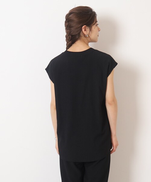 Cutie Blonde（キューティーブロンド）の「◆【セットアップ可】さらっと軽やか ウエストリボントップス（Tシャツ/カットソー・レディース・ブルー/ブラウン系その他/ブラック・01/02/03）」の17枚目の写真