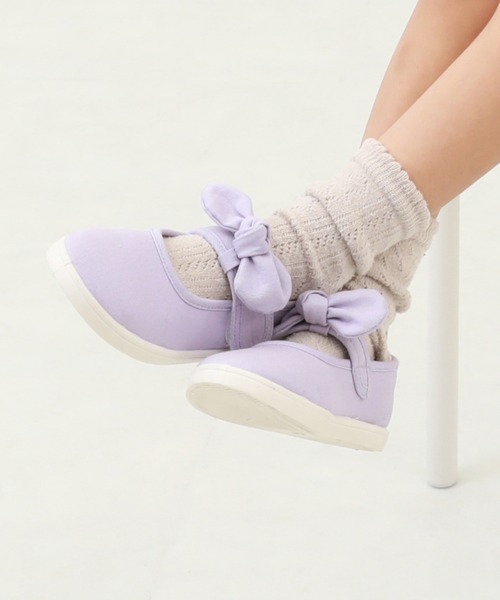 devirock（デビロック）の「撥水 キャンバススニーカー(インソール2枚付き)（スニーカー・キッズ・ブラック/シルバー/パープル系4・20.0cm/15.0cm/19.0cm/16.0cm/18.0cm/17.0cm/21.0cm）」の2枚目の写真