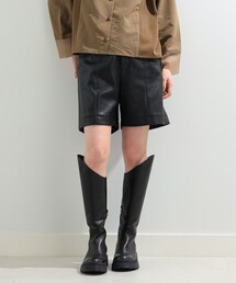 Ray BEAMS | Ray BEAMS / フェイクレザー ショートパンツ(その他パンツ)