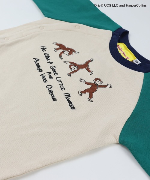 セール】おさるのジョージ / 長袖カバーオール（ロンパース）｜JAM