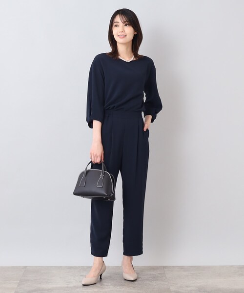 【美品】UNTITLED アンタイトル セットアップ ネイビー ストライプ UNTITLED アンタイトル パンツセットアップスーツ ネイビー1