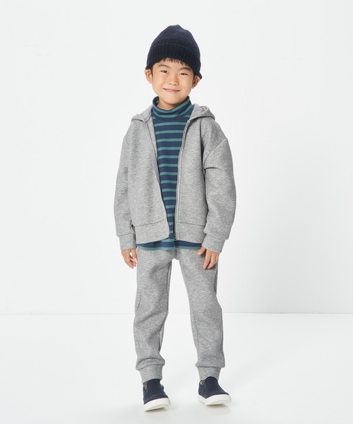 無印良品(ムジルシリョウヒン)の「二重編みスウェットジョガーパンツ(キッズ)(スウェットパンツ・キッズ・ブラック/グレー/カーキ系5/ラベンダー・140/150/120/130/110)」の9枚目の写真
