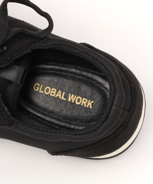GLOBAL WORK（グローバルワーク）の「エアかるクラシックスニーカー/一部店舗限定/966005（スニーカー・レディース・ベージュ/ブラック・LARGE/MEDIUM）」の10枚目の写真