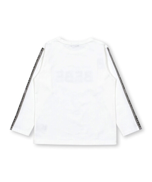 BeBe（ベベ）の「フロッキープリントロゴTシャツ(80~150cm)（Tシャツ/カットソー・キッズ・オフホワイト/グリーン・110cm/130cm/120cm/90cm/100cm/150cm/140cm）」の8枚目の写真