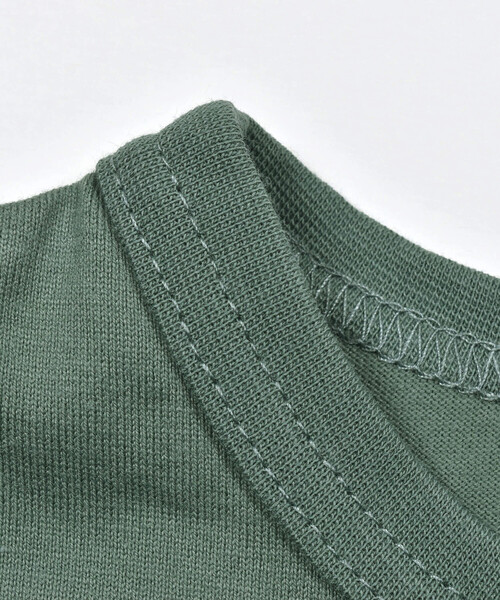 BeBe（ベベ）の「フロッキープリントロゴTシャツ(80~150cm)（Tシャツ/カットソー・キッズ・オフホワイト/グリーン・110cm/130cm/120cm/90cm/100cm/150cm/140cm）」の16枚目の写真